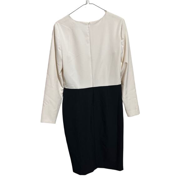 NWT Lauren Ralph Lauren Black Label Two Tone Dress Color block 8 - Picture 4 of 5